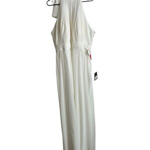 Leena Mac Duggal Sz 20 Formal Prom Wedding Dress Full Length Gown White New 5627